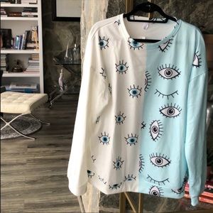 Adorable Evil Eye Pullover Sweatshirt